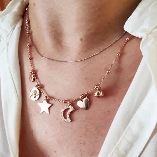 Collana Argento 925,EVER FAITH Crema 8MM AAA Perle coltivate d'acqua Collana Argento 925,EVER FAITH Crema 8MM AAA Perle coltivate d'acqua