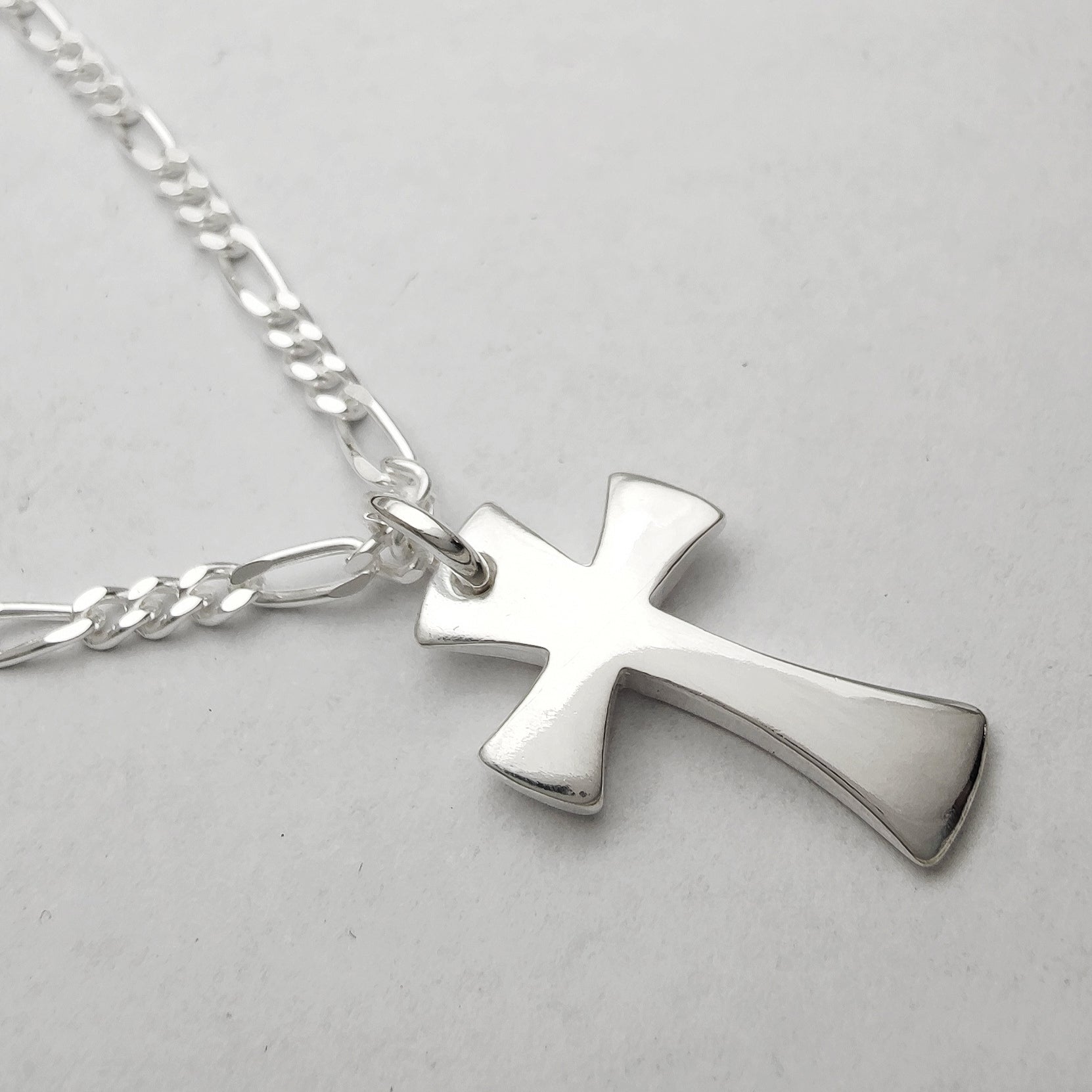 collana pendente ciondolo a forma di croce catena catenina grumetta cubana  argento vero 925 vendita online gioielli artigianali prezzo basso