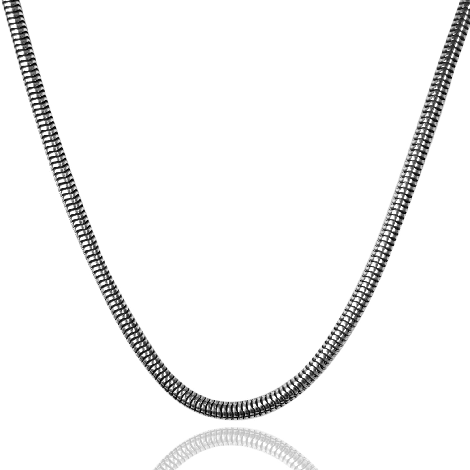 Collana Catena Forzatina Diamantata con Goccia Bombata in ARGENTO 925 Collana Catena Forzatina Diamantata con Goccia Bombata in ARGENTO 925