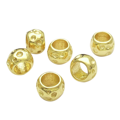 vendita online gioielli artigianali in argento componenti bracciale collana tipo simil dodo granelli pepite martellate oro giallo 