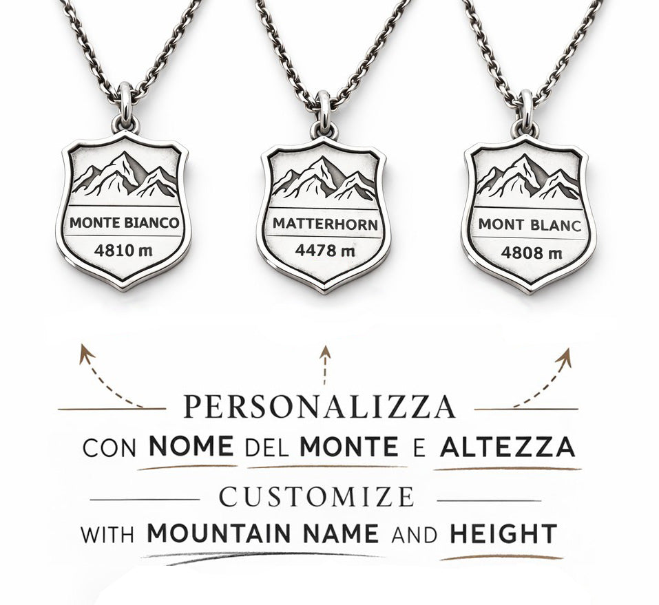 Collana Montagna Personalizzata in Argento 925