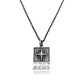 Collana Uomo Coordinate Geografiche in Argento 925 – Piastrina Microfusa