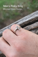 Anello Croce Uomo Argento 925 – Anello Mignolo Minimal Fatto a Mano