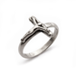 Anello Croce Uomo Argento 925 – Anello Mignolo Minimal Fatto a Mano