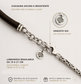Bracciale Uomo Personalizzato in Argento 925 e Cuoio