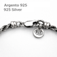 Bracciale Uomo Argento 925 Corda 3 mm
