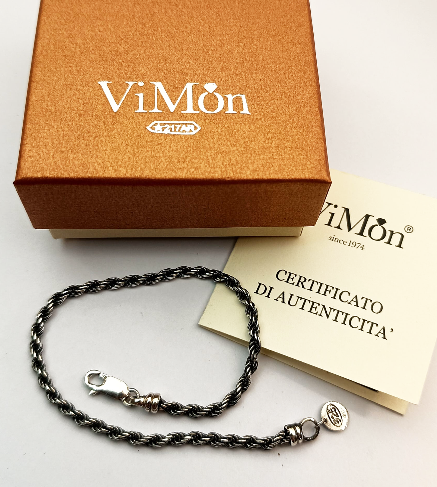 Bracciale Uomo Argento 925 Corda 3 mm