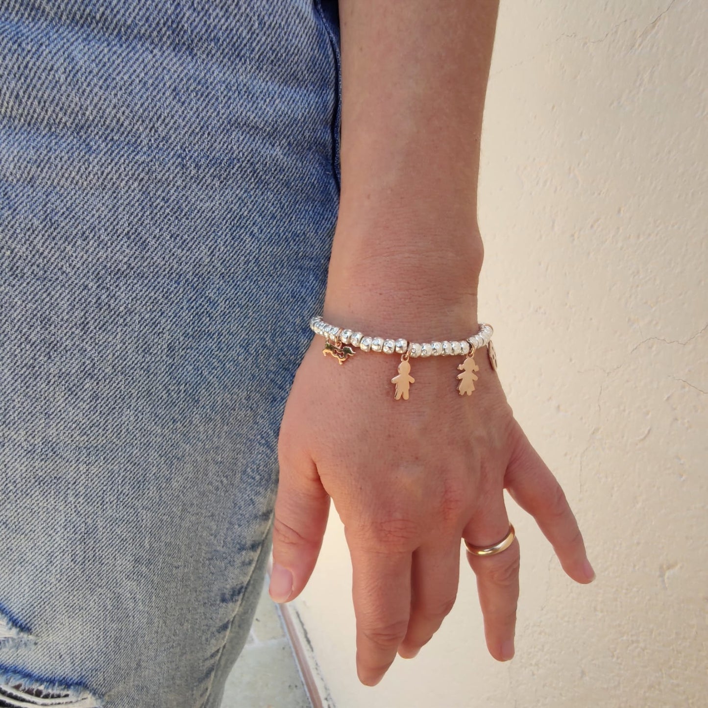 Ciondolo Bambino in ORO rosa 9Kt