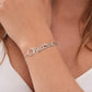 bracciale indossato nome chiara in argento 925 lavorazione artigianale
