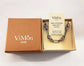 Bracciale uomo in argento 925 ViMon con scatola regalo e certificato di autenticità, gioiello artigianale Made in Italy.
