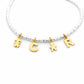 Bracciale mamma personalizzato con combinazione ciondoli figli e iniziali fino a 4 charms.