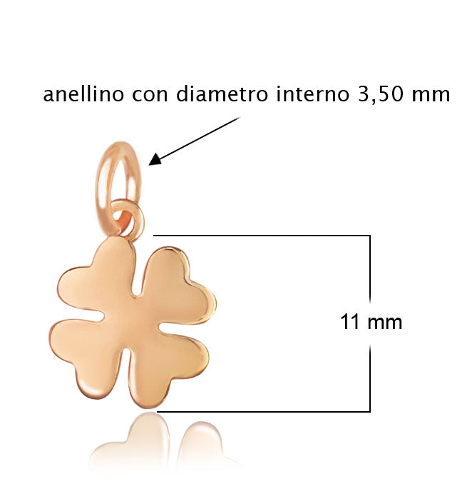 pendente simbolo significato portafortuna quadrifoglio dimensioni grandezza prezzo basso offerta