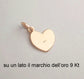 Ciondolo cuore in ORO rosa 9KT