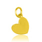 Charm Cuore in Argento 925 Placcato Oro Giallo