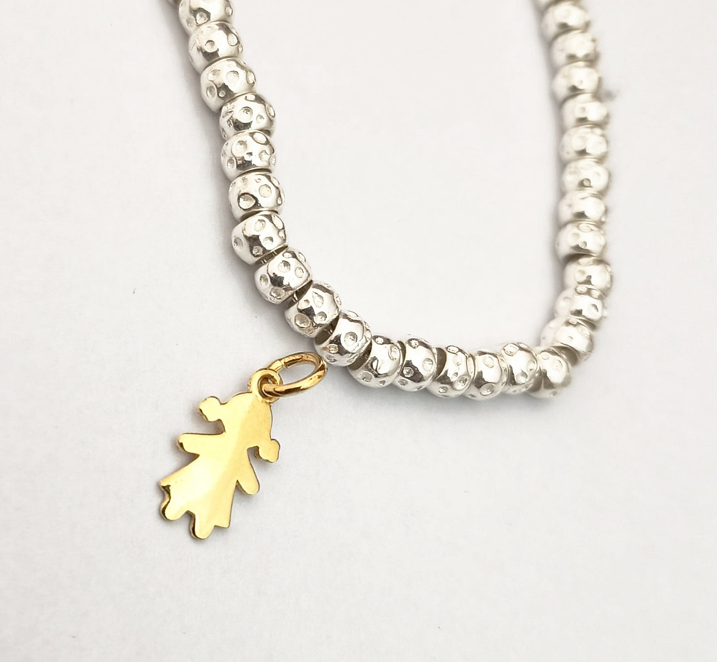 pendente charm a forma di bambina regalo ideale per neo mamma di una bimba adatto a baby shower nascita