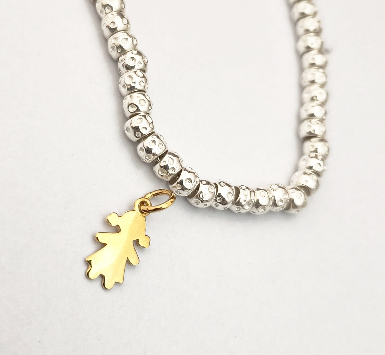 pendente charm a forma di bambina regalo ideale per neo mamma di una bimba adatto a baby shower nascita