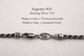 marchio 925 argento dettaglio chiusura collana corda uomo