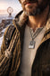 Collana Uomo Coordinate Geografiche in Argento 925 – Piastrina Microfusa