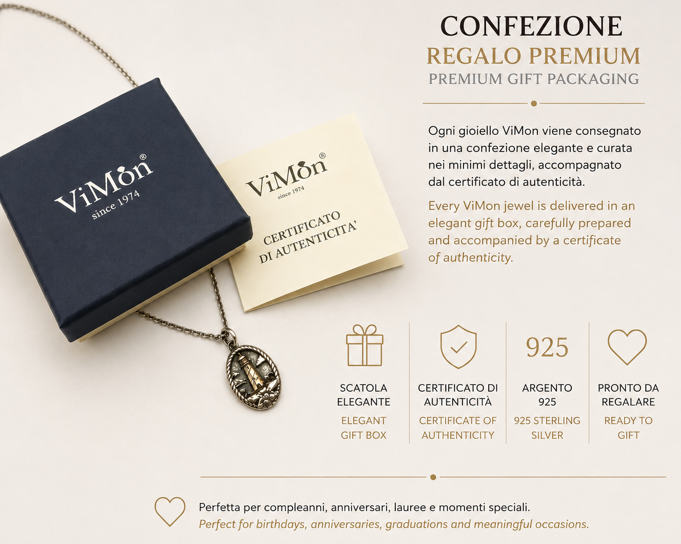 Collana Faro Personalizzata in Argento 925