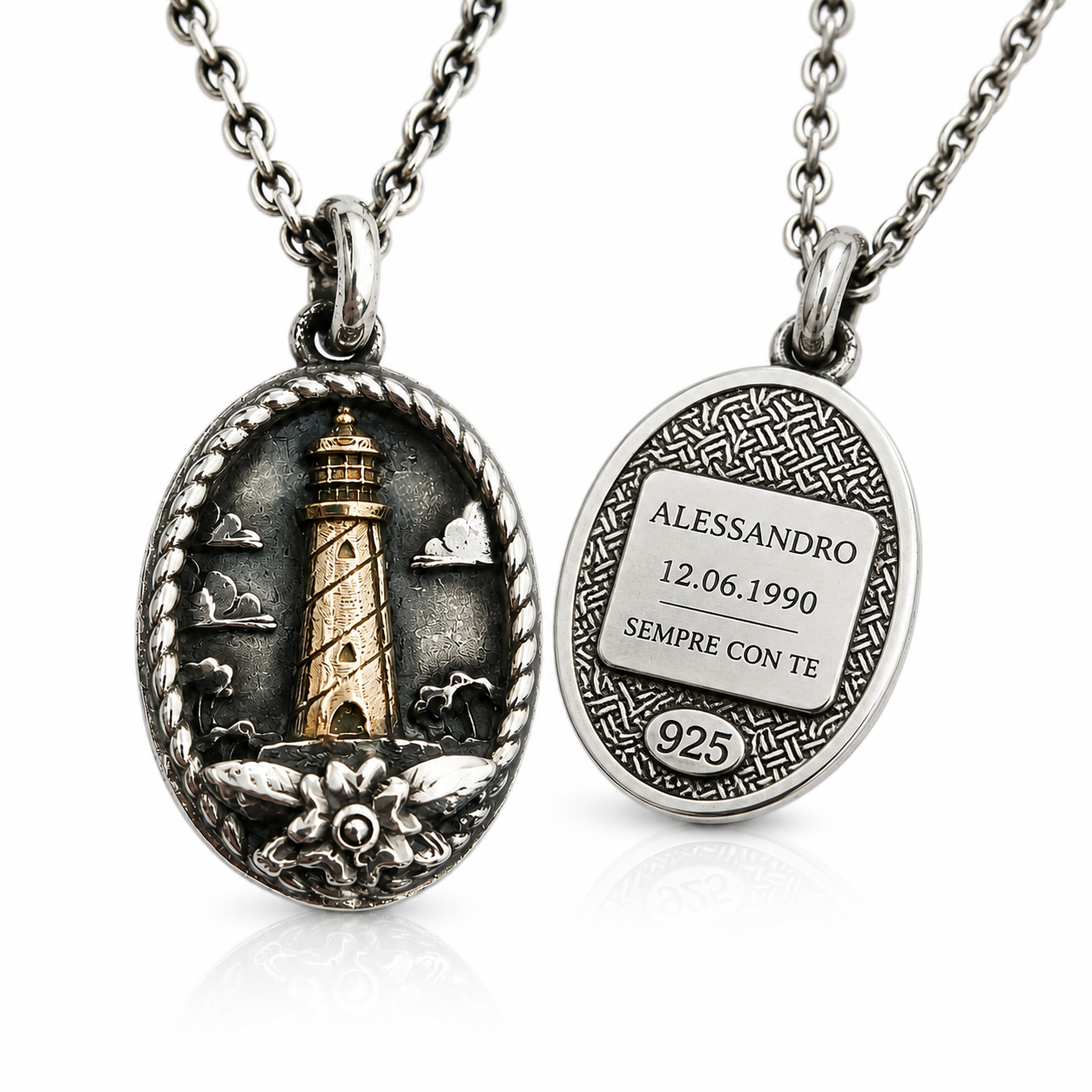 Collana Faro Personalizzata in Argento 925