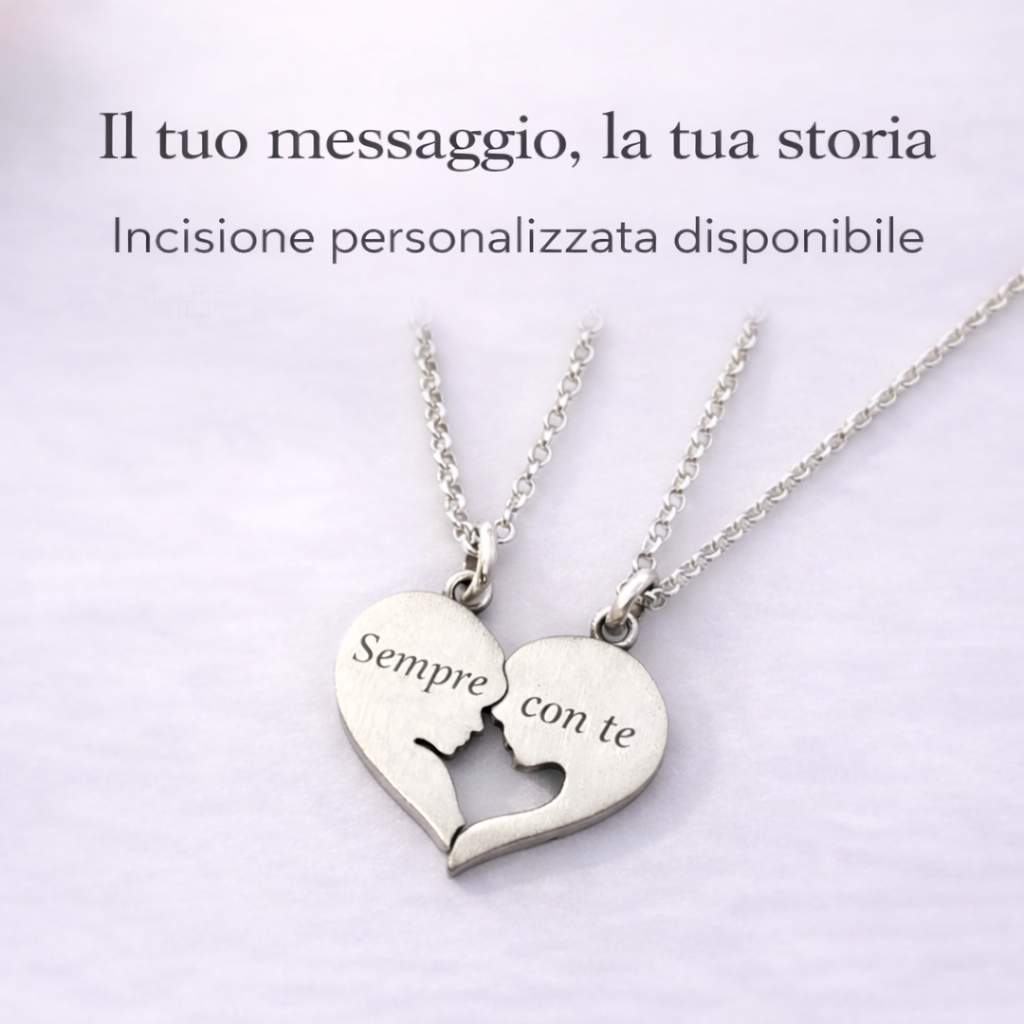 Collane Madre Figlia Argento 925 – Gioiello Simbolo d’Amore, Regalo per Mamma