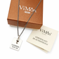 confezione regalo vimon con scatola per gioieli e certificato di autenticità collana per uomo argento nome figli
