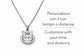Collana running personalizzabile con tempo e distanza gara 5K 10K mezza maratona maratona