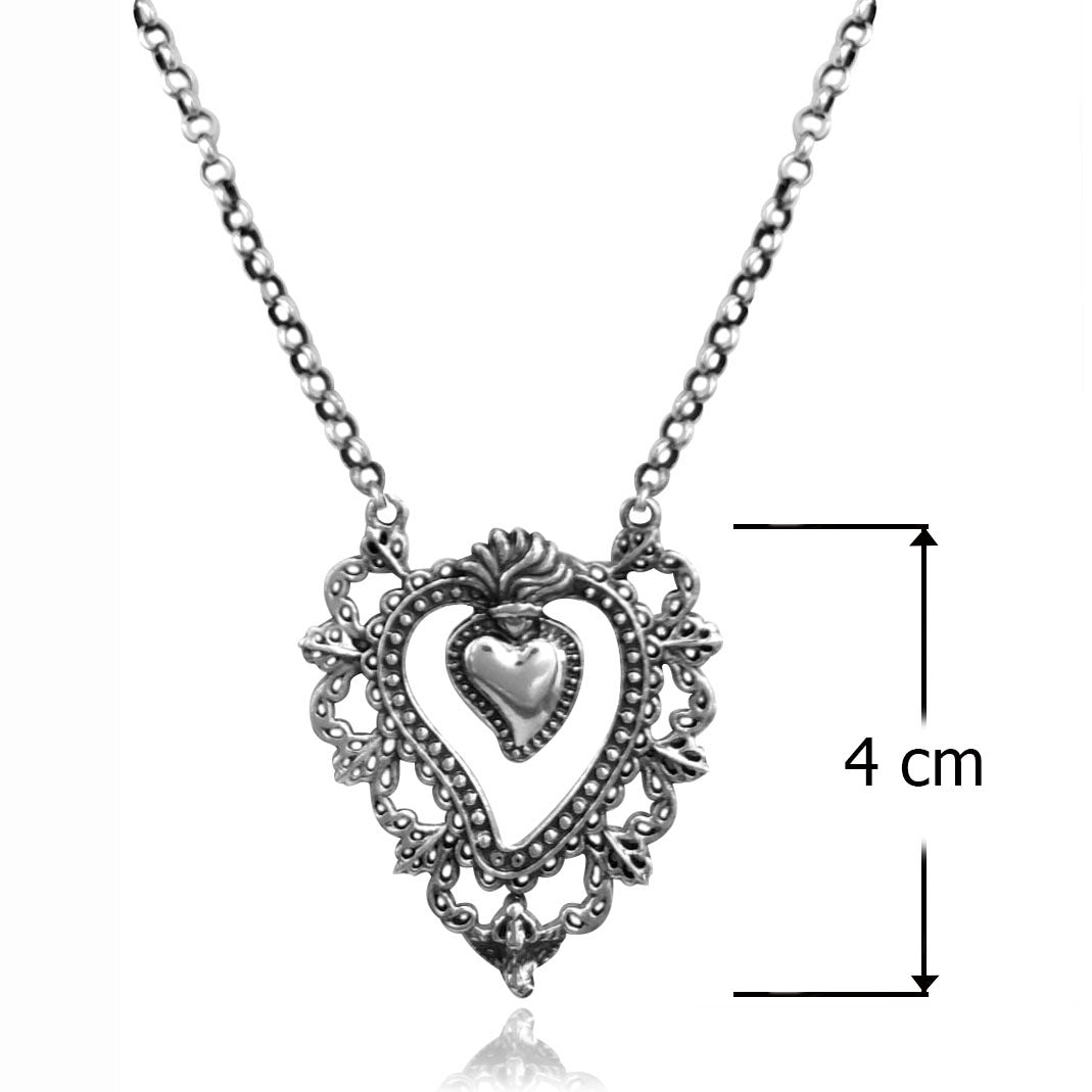 Collana sacro cuore grande