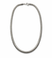collana snake uomo argento 925 brunito catena 5 mm minimal made in italy