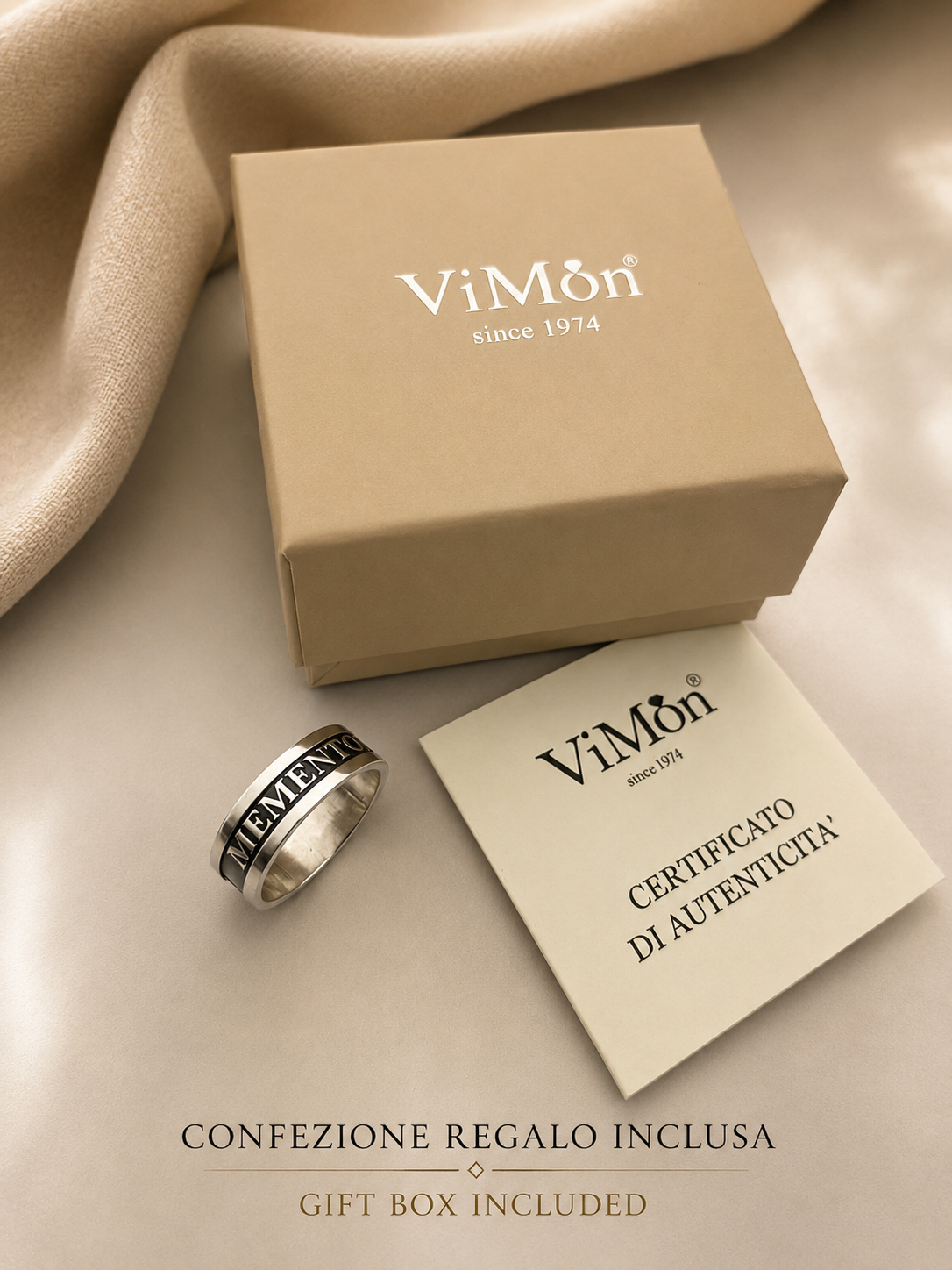 Anello Memento Mori Uomo in Argento 925