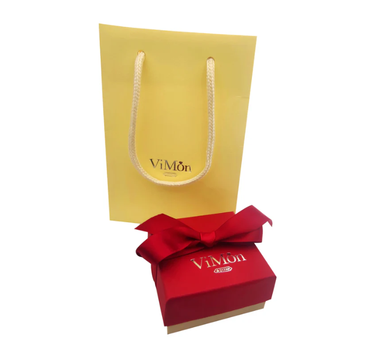 Confezione regalo Vimon Gioielli con scatola e certificato di autenticità