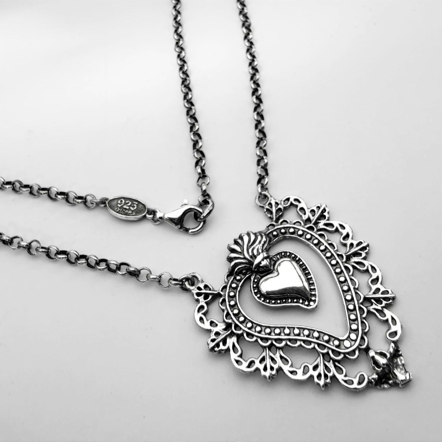 Collana sacro cuore grande