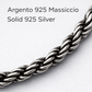 Bracciale Uomo Argento 925 Corda 3 mm