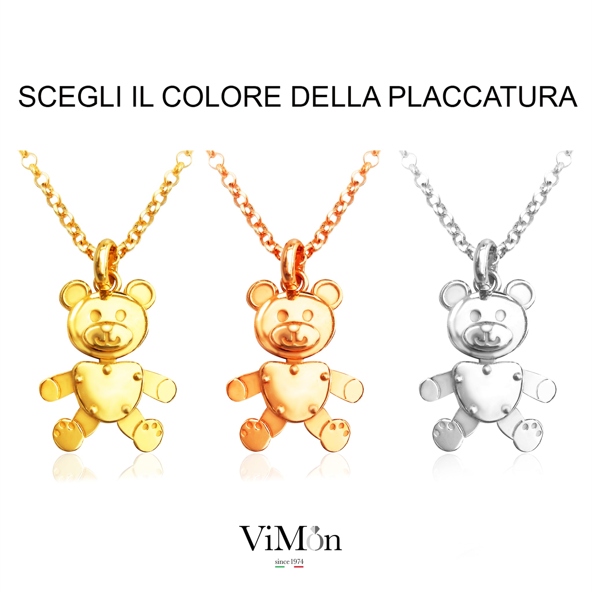 Collana orsetto pomellato best sale