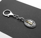 regalo uomo marinaio portachiavi in argento con medaglia raffigurante faro del mare