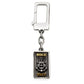 Portachiavi uomo in argento 925 con ancora e scritta Hold Fast, design nautico stile tattoo