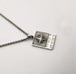 Collana Uomo Coordinate Geografiche in Argento 925 – Piastrina Microfusa