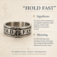 Anello Hold Fast Uomo in Argento 925 con Ancora