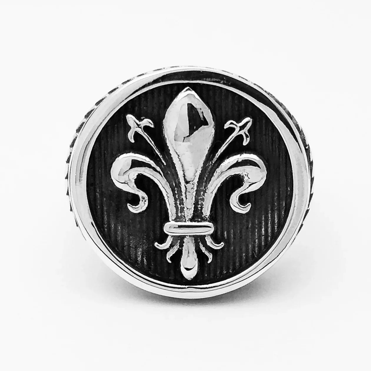  sigillo giglio firenze stemma fiorentino medici rinascimento anello cavaliere medioevo anello regolabile stile rock punk metal medioevale