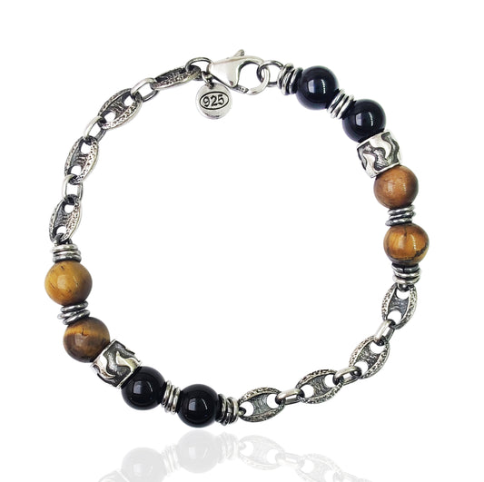 BRACCIALE maglia MARINA e palline