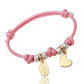 bracciale braccialino idea regalo per bombo bimba bambino bambina neonati neonato cordino colorato tipo simil, dodo mariani granelli pepite martellate ciondoli pendenti cuore cuoricino madonna madonnina  vendita online prezzo basso offerta