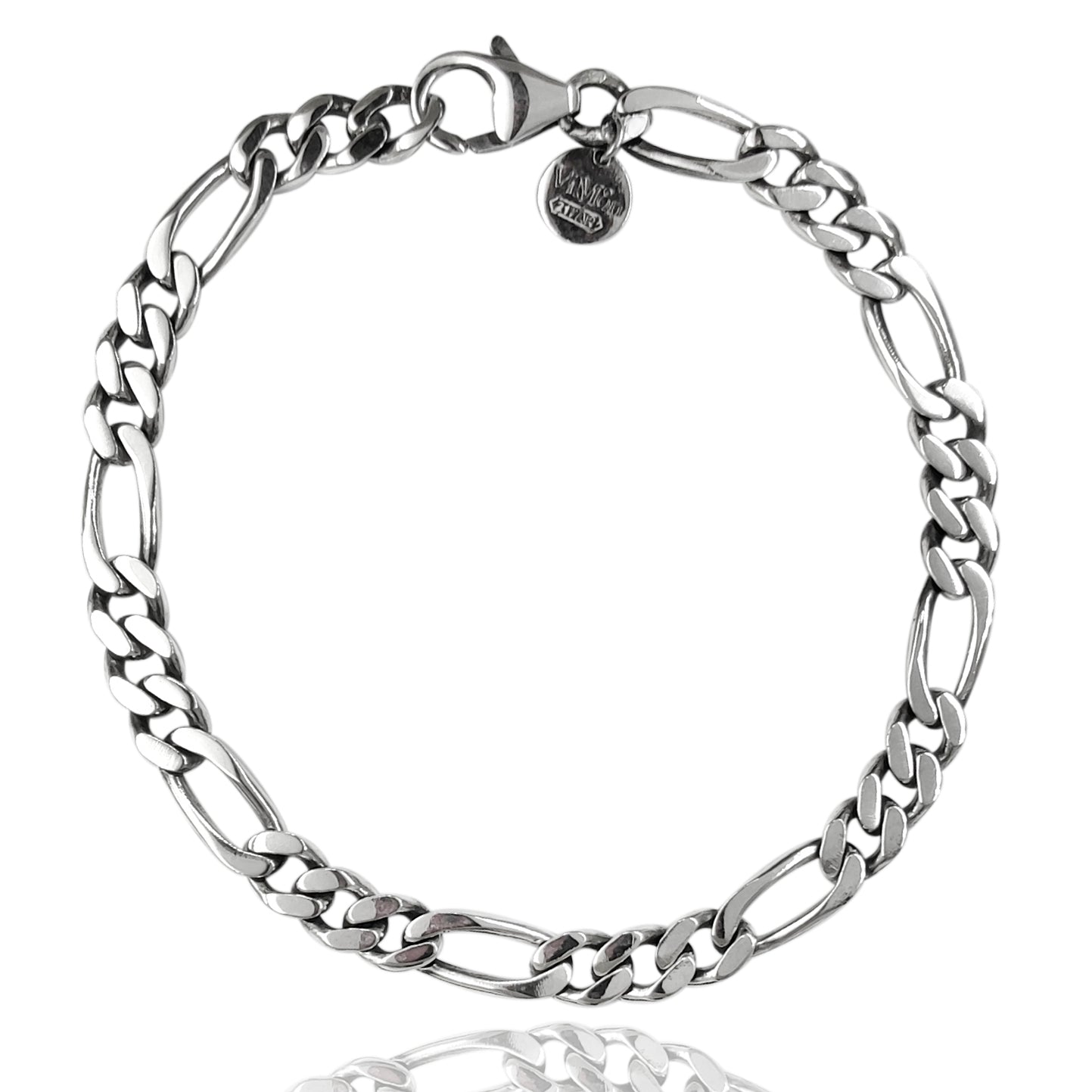 classico bracciale da uomo in argento massiccio 925 . Idea regalo per compleanno anniversario 18 anni 20 anni festa del papà