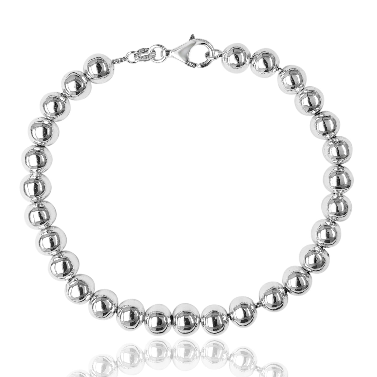 gioiello artigianale in argento braccialetto sfere palline grandi tipo simil imitazione tiffany prezzo basso scontato offerta online vendita