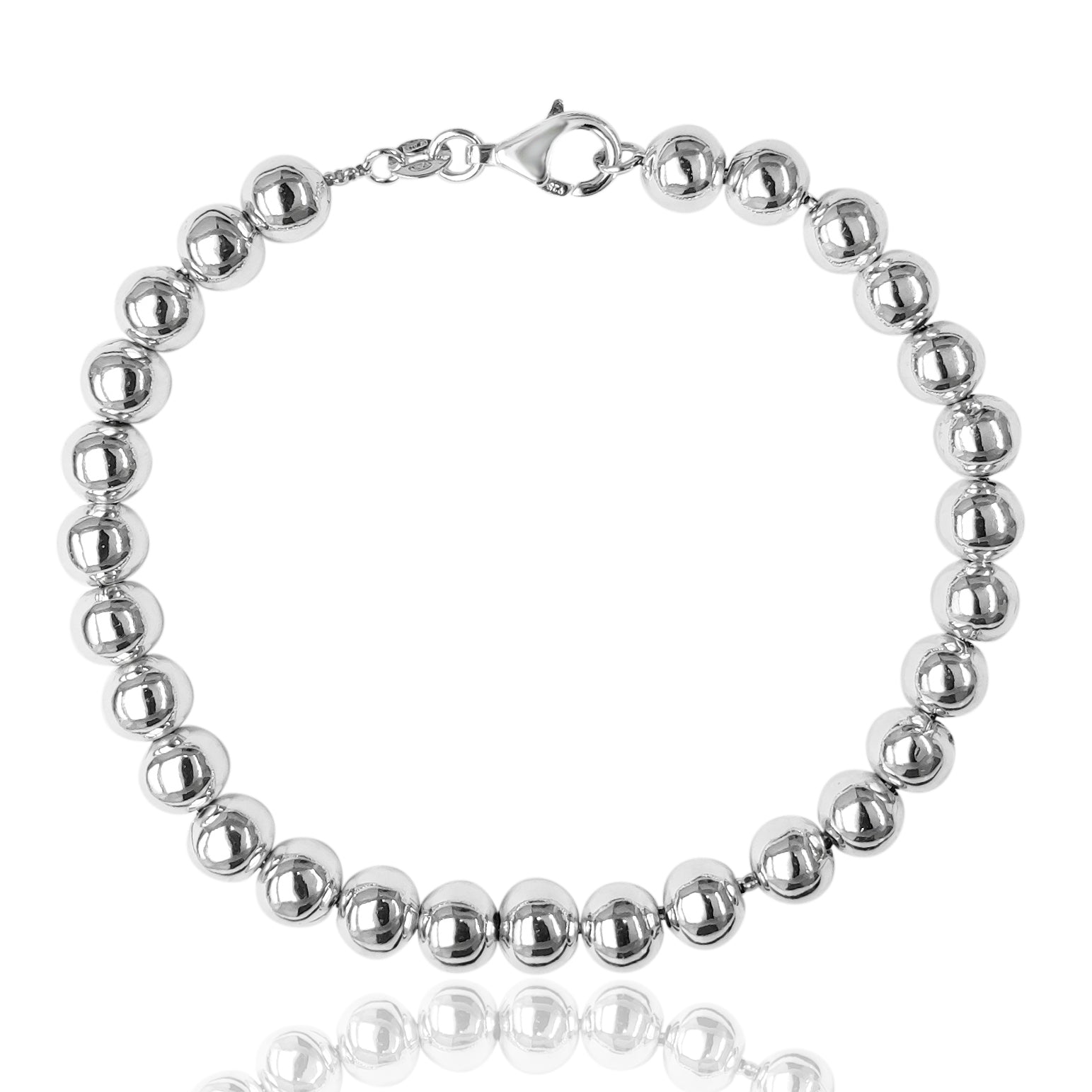 gioiello artigianale in argento braccialetto sfere palline grandi tipo simil imitazione tiffany prezzo basso scontato offerta online vendita