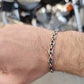 bracciale da uomo ragazzo i9n argento 925 nero antico massiccio catena magli marina teme marinaro idea regalo stile rock punk motociclista harley vendita online gioielli artigianali a prezzo basso offerta