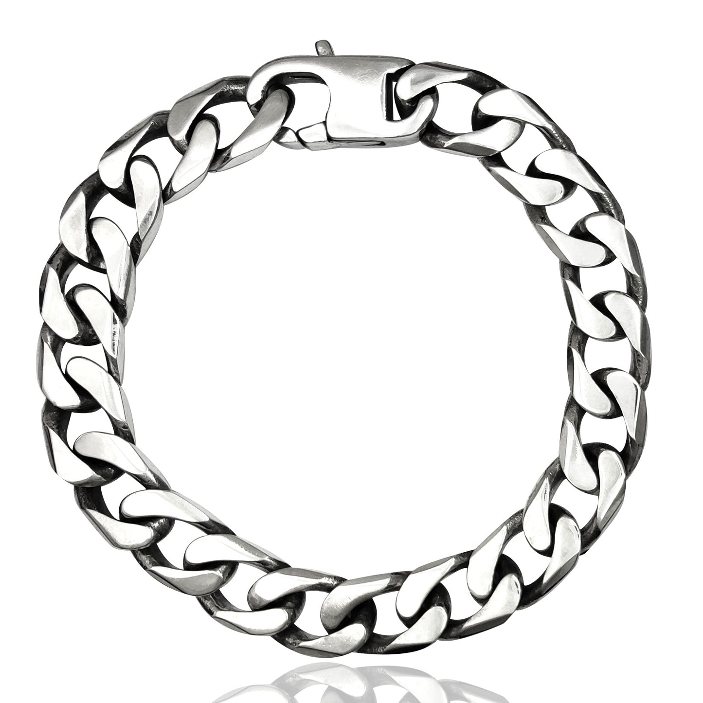 bracciale uomo catena grumetta argento 925 massiccio
