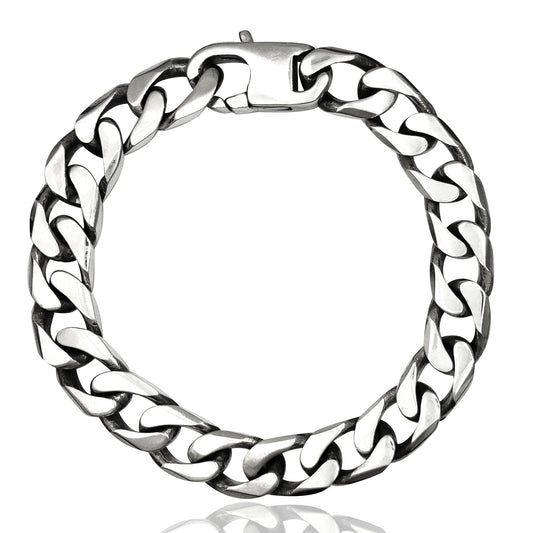 bracciale uomo catena grumetta argento 925 massiccio