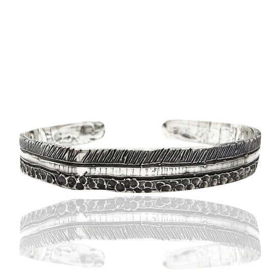 bracciale etnico da uomo in argento vero 925 nero antico brunito lavorato a mano fascia martellata regalo uomo