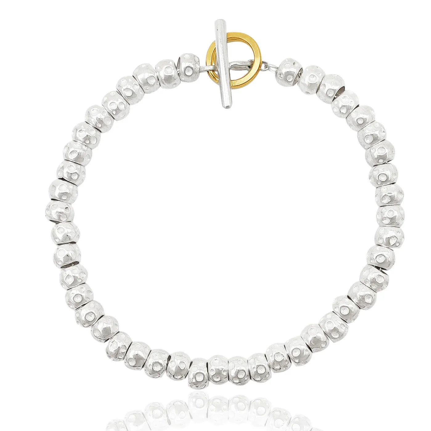 BRACCIALE IN ARGENTO 925 CON SFERE DIAMANTATE 6MM - Foto 3