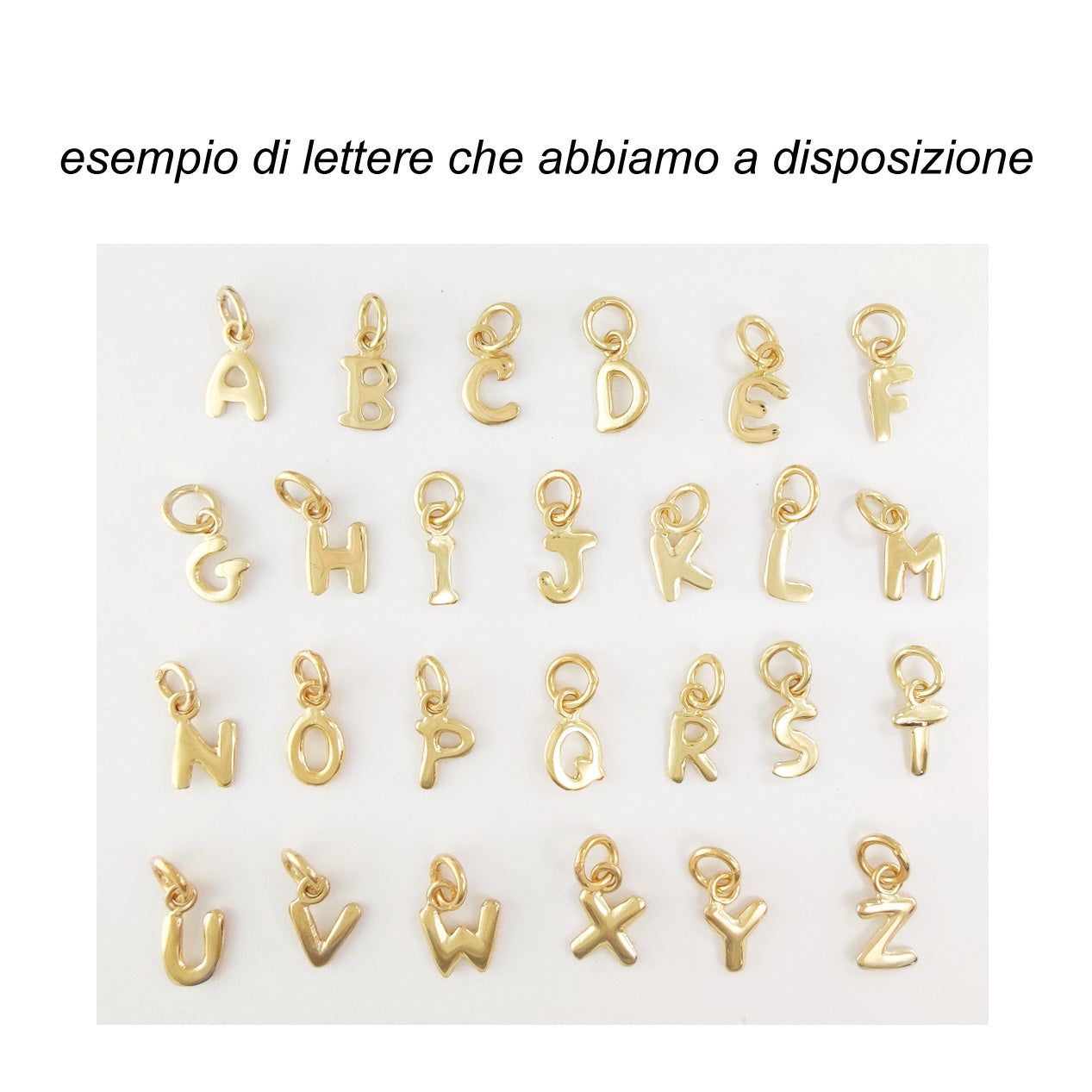 bracciale cordino ciondoli orsetto e iniziale